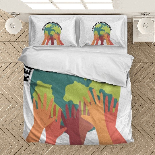 Save The Earth Its The Only Planet With Cat Bedding Sets