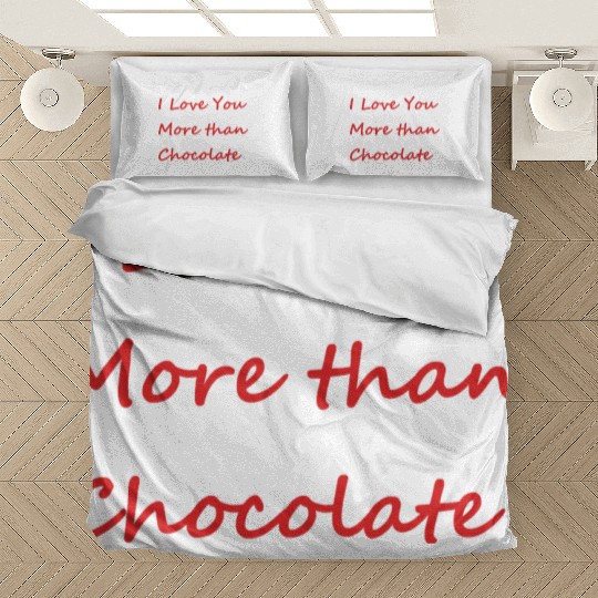 I Love You More than Chocolate red Bedding Sets
