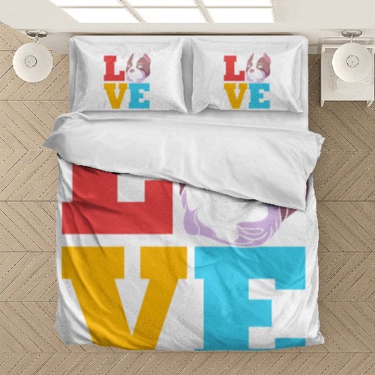 Bully Dog Lover I Love My American Bully Bedding Sets