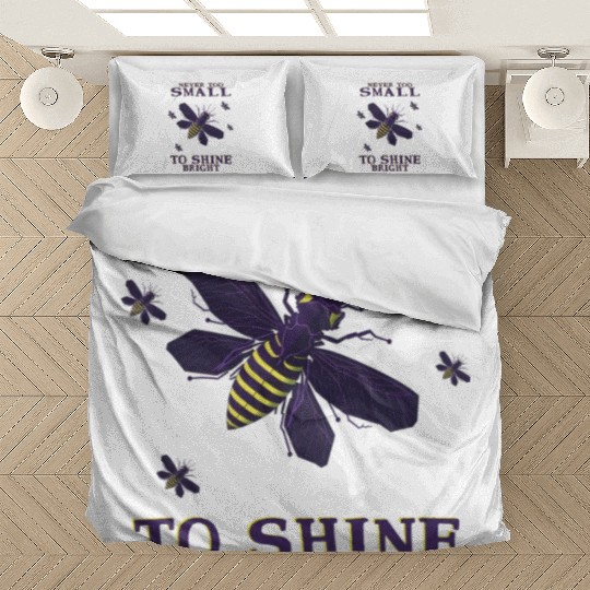 never too small to shine bright firefly Bedding Sets