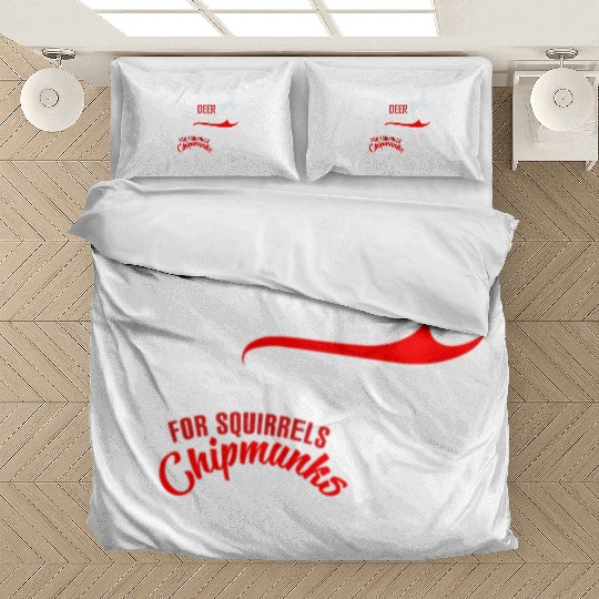 Baiting Deer And Squirrels Chipmunks Bedding Sets