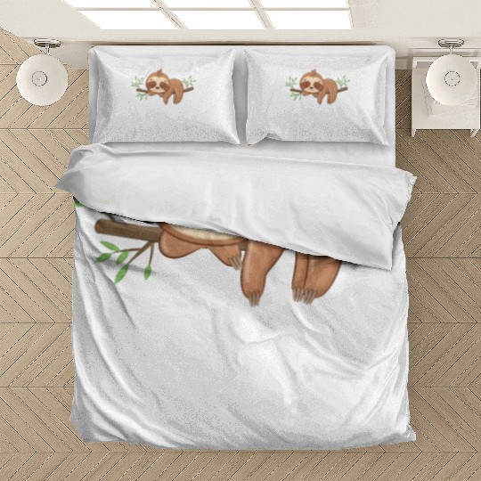 Official Sleep Bedding Sets Cute Funny Sloth Napping