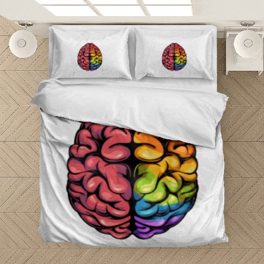I Get Psyched For Psychology Brain Gift Bedding Sets