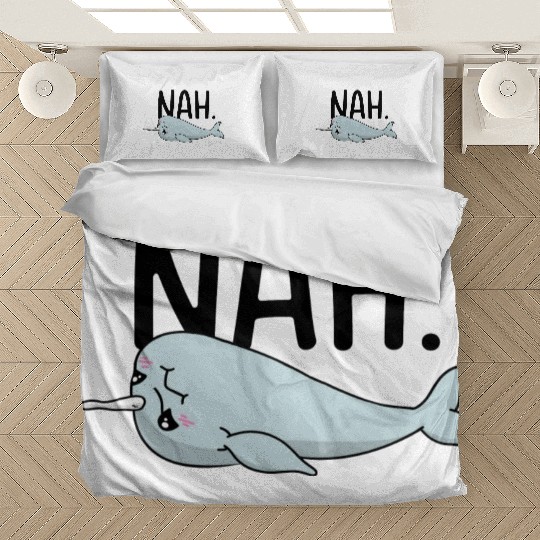 Procrastinating Narwhal Lover Aquatic Animals Bedding Sets