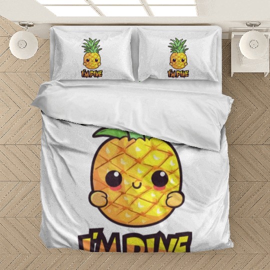 i'm pine funny pineapple design Bedding Sets