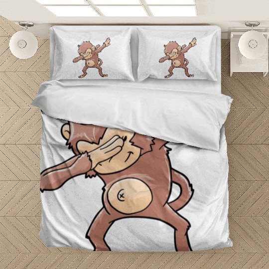Monkey Dabbing Primate Zookeeper Bedding Sets