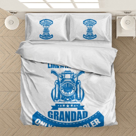 I M A BIKER GRANDAD LIKE A NORMAL GRANDAD Bedding Sets