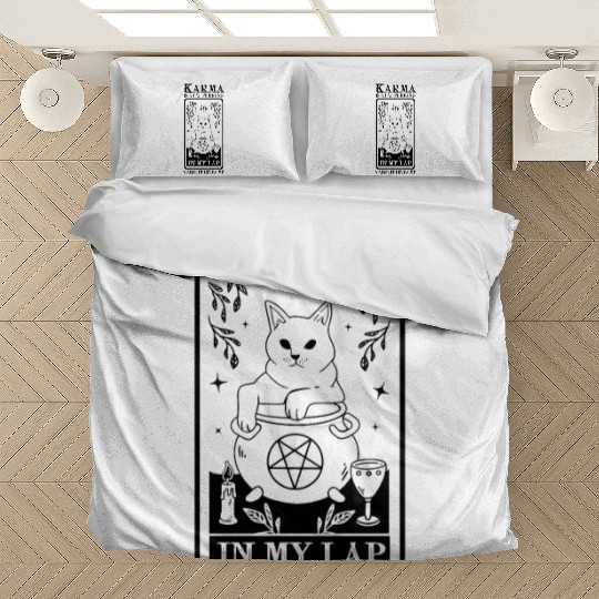 Karma is a Cat Purring in My Lap Witchcraft Tarot Bedding Sets