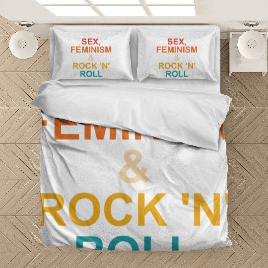 sx, FEMINISM & ROCK 'N' ROLL Bedding Sets