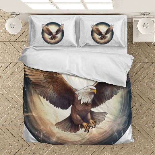 Flying Bald Eagle Bedding Sets