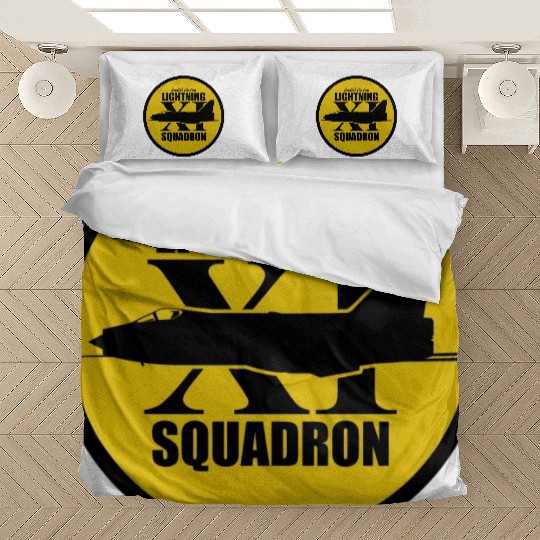 English Electric Lightning 11th Squadron yellow Bedding Sets