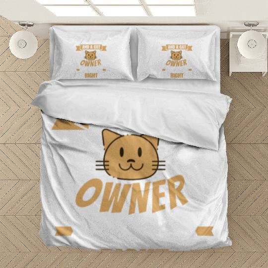 Dad and cat owner Bedding Sets