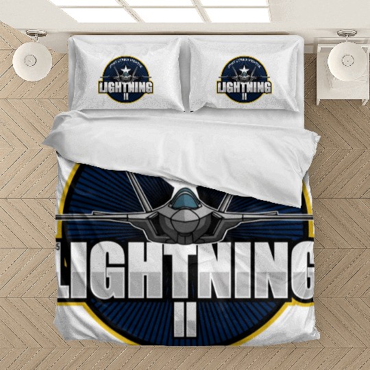 F35 Lightning 2 Patch Small logo red Bedding Sets