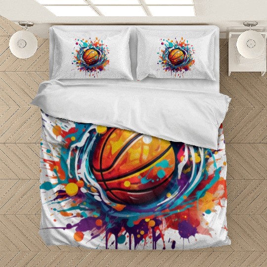 basketball graffiti art Bedding Sets
