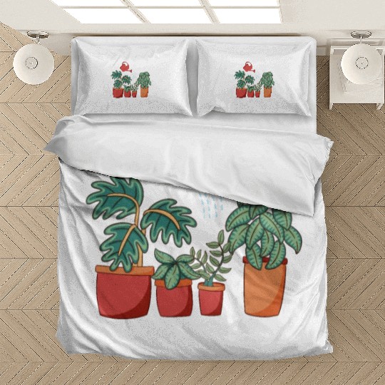 Funny Garden Plant Wet Plants Bedding Sets