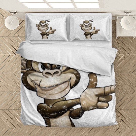 Gangster Monkey Graffity Handgun Bedding Sets