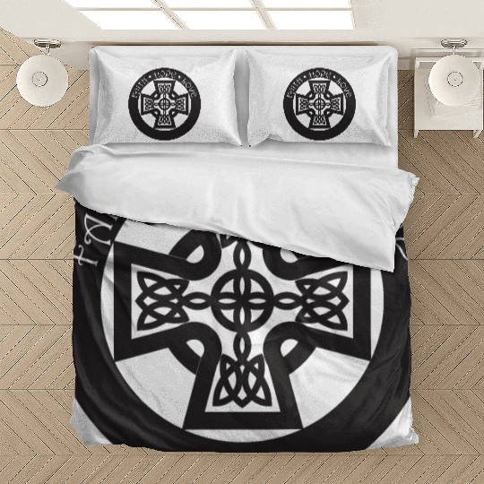 Timeless Celtic Cross With Celtic Knots Faith Bedding Sets