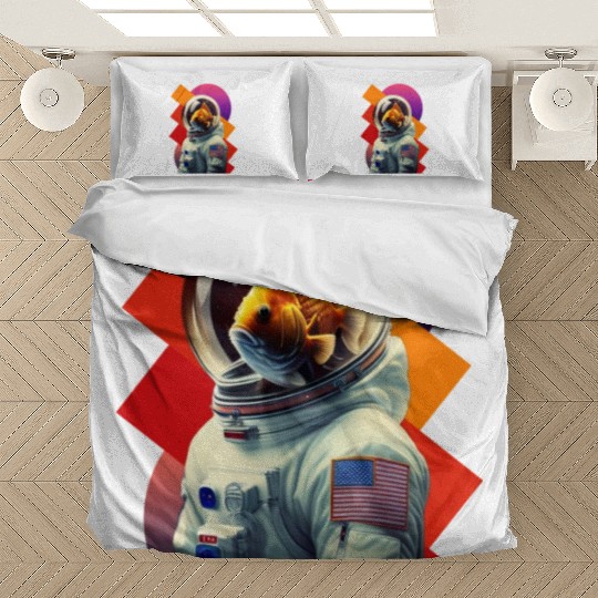 First Adventure with the Brave Goldfish Astronauts Bedding Sets