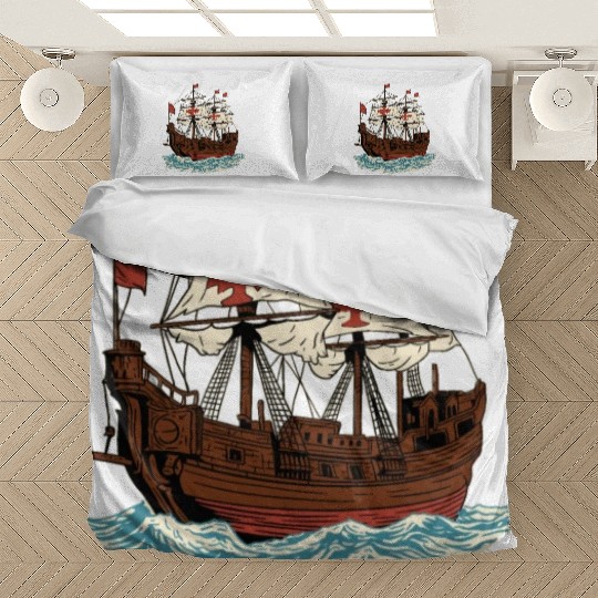 Columbus Day 1492 Ship Bedding Sets