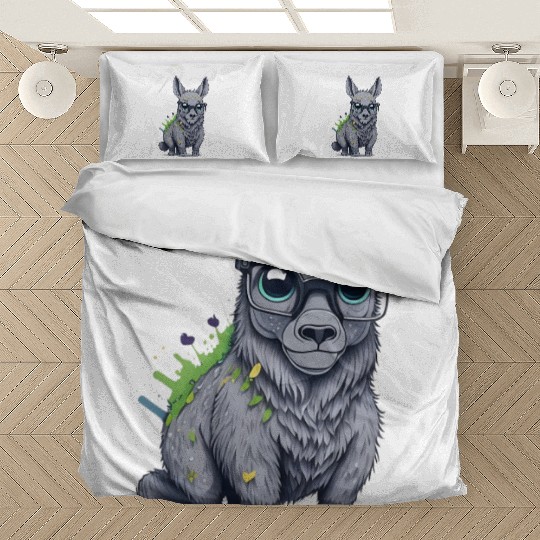 Donkey with Eyeglasses Bedding Sets