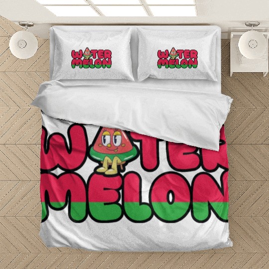 Sweet watermelon typography. Bedding Sets