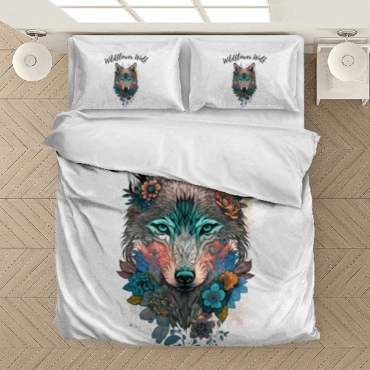 Wildflower Wolf Bedding Sets