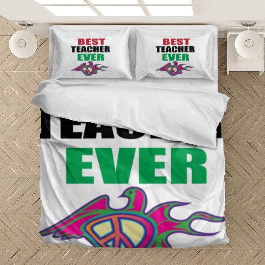 Best Teacher Ever, Teacher appreciation Gift Bedding Sets