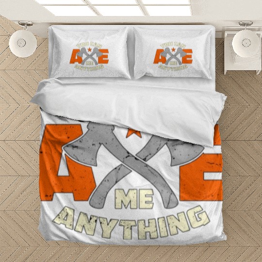 Axe Throwing You Can Axe Me Bullseye Axe Thrower Bedding Sets