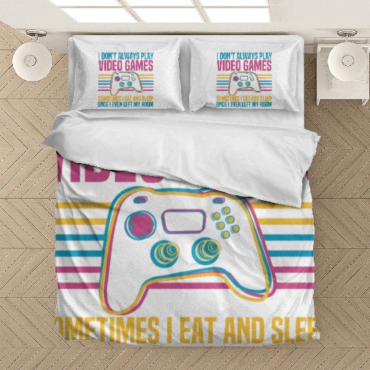 Retro Video Game Controller Cool Gaming Bedding Sets
