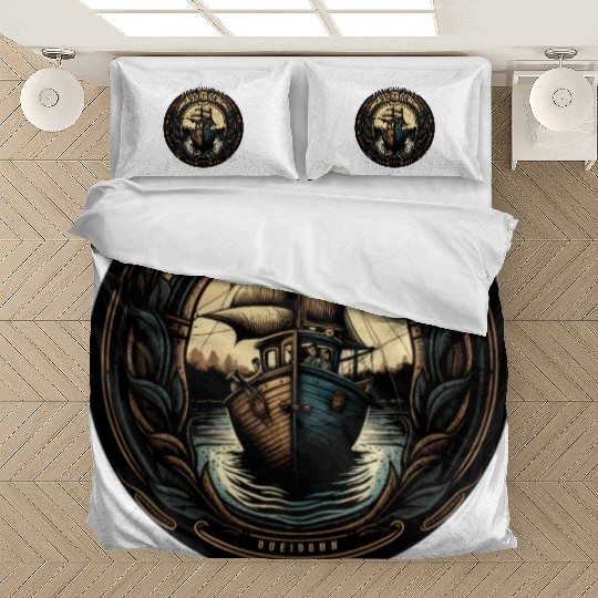 Boat Owner Bedding Sets Design With Saying, Gift Idea