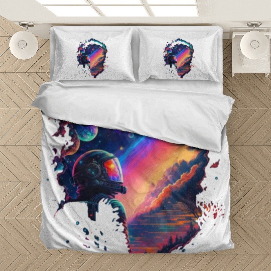 Psychedelic Astronaut Bedding Sets