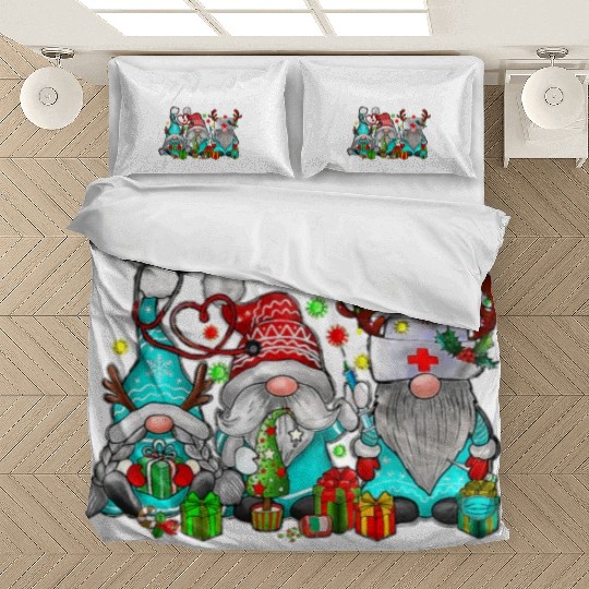 Gnome Its Fine Im Fine Everything Is Fine Xmas Bedding Sets