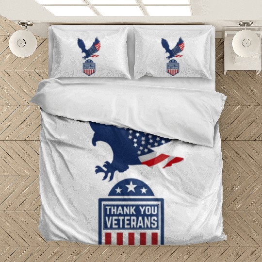Happy Memorial Day Thank you Veterans American Bedding Sets