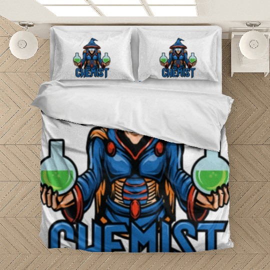 Funny science chemist elements chemists wizard Bedding Sets