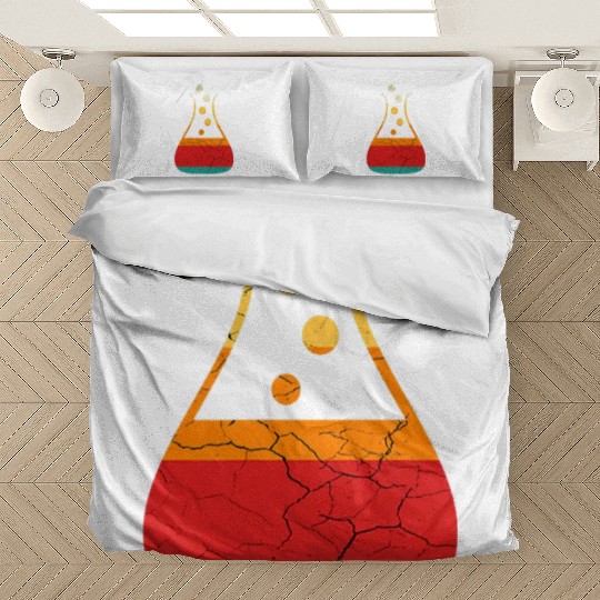 Funny Retro Vintage Science Chemistry Teacher Bedding Sets