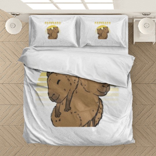 Capybara Daddy Lover Animal Rodent Capybaras Dad F Bedding Sets