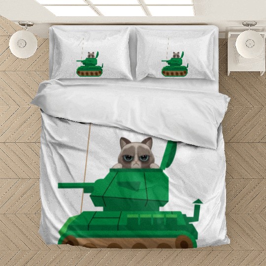 I Hate People Cat Tank Funny I Hate People Bedding Sets