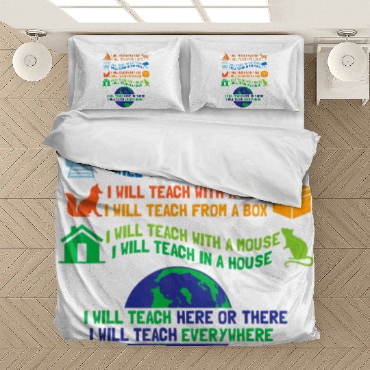 I will Teach on a Boat A Goat I Will Teach Bedding Sets