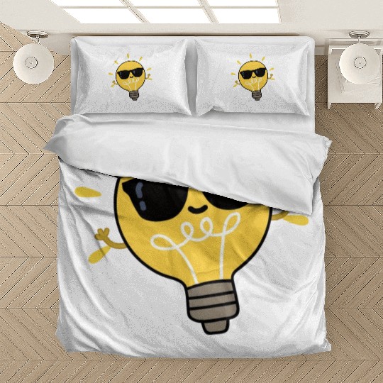 Light Up Your World Cute Positive Bulb Bedding Sets