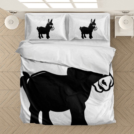 Donkey Vector - Single Color Bedding Sets