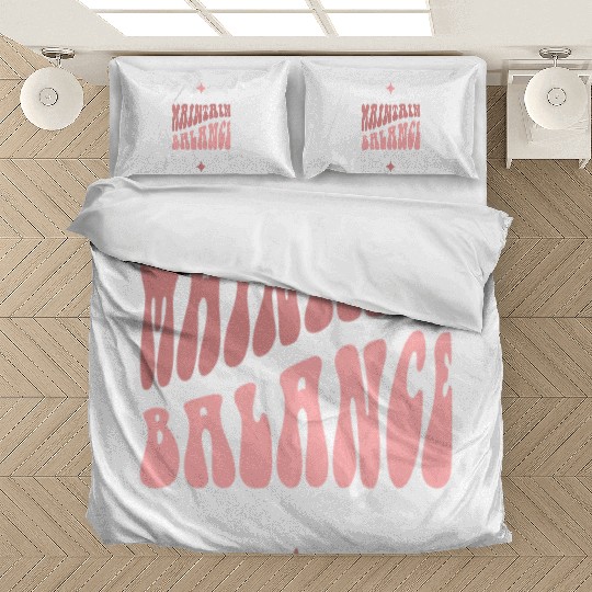 Light Pink Dark Pink Typecentric Psychedelic Bedding Sets