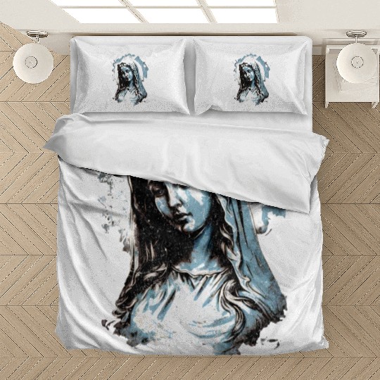 Vintage Virgin Mary - Distressed Design Bedding Sets