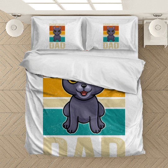 Chartreux Dad Cat Owner Bedding Sets