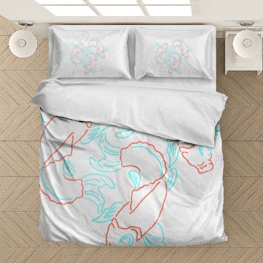 Neon Koi Fish Bedding Sets