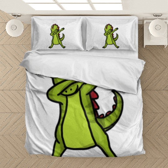 Funny Dabbing Iguana Dab Dance Reptile Lover Bedding Sets