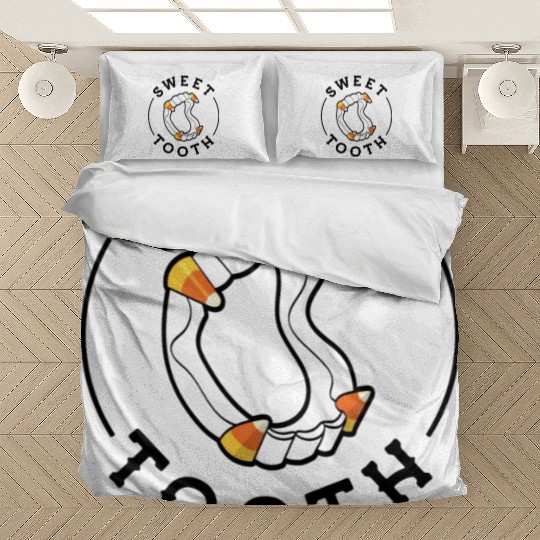 Halloween Candy Corn Fangs Sweet Tooth Bedding Sets