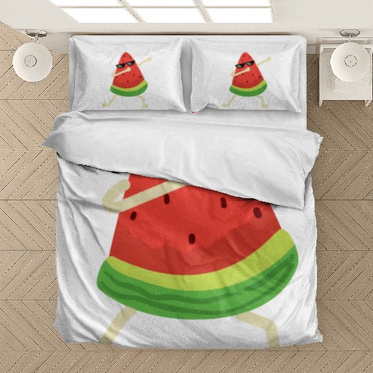 Dabbing Watermelon Melon summer Fruit Lover Bedding Sets