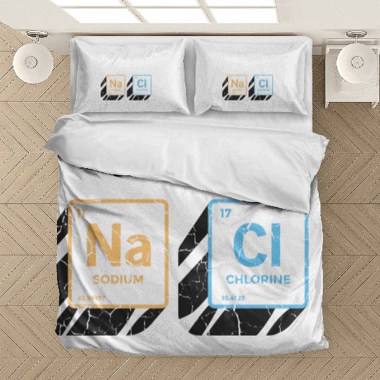Don t Be So Salty Funny Chemistry Pun Science Bedding Sets
