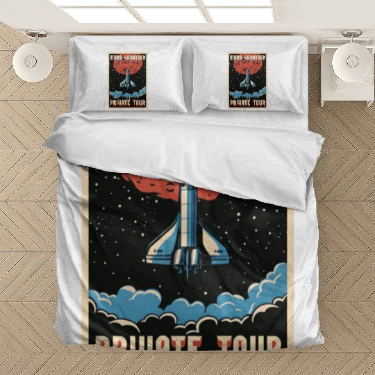 Mars vacation private Tour Bedding Sets, Bedding Sets, bags