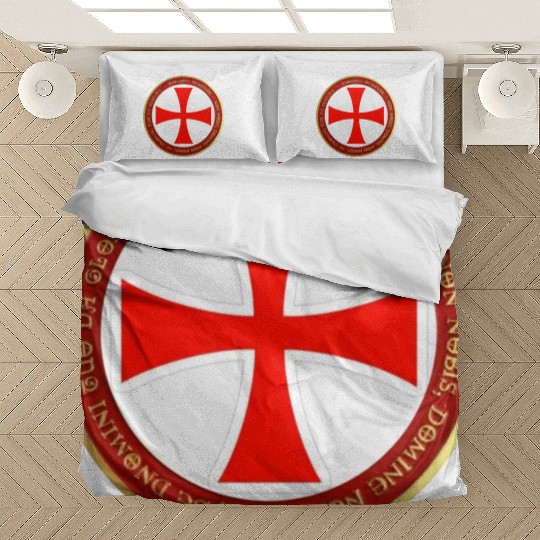 Knights templar cross shield Bedding Sets